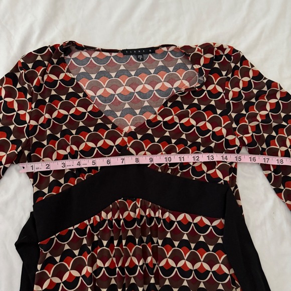 Vintage Tiana B Womens Y2K Babdydoll Dress S Geometric Preppy Boho Forest Fairy - Picture 6 of 7